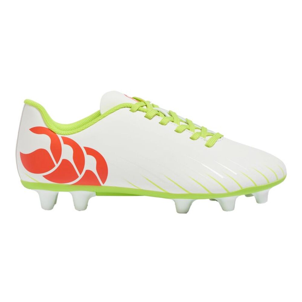 Canterbury Childrens/Kids Speed Falcon Firm Ground Rugby Boots / Snow White